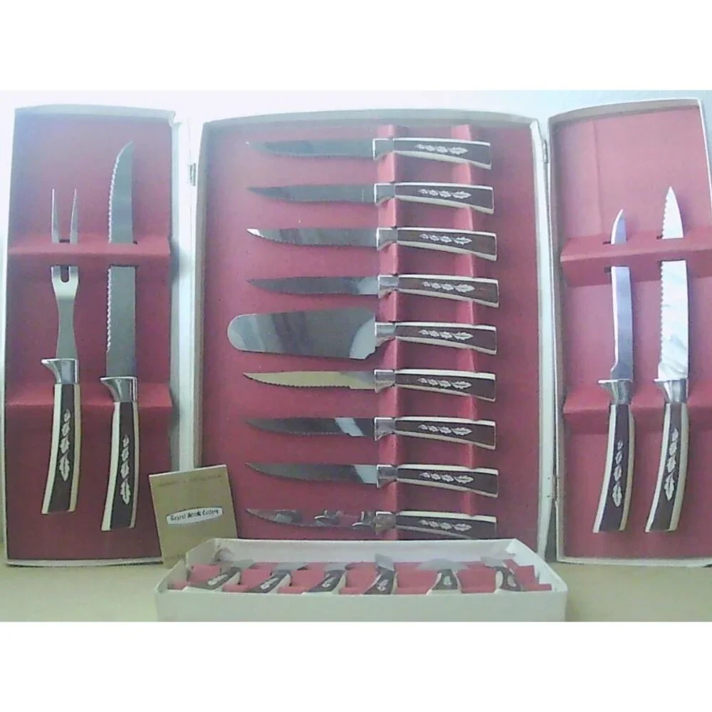 VTG Sheffield English Stainless Steel 19 Piece Cutlery Set Treasure Cottage Core